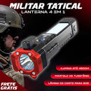 Super Lanterna Tática 4 em 1 - Military Tatical